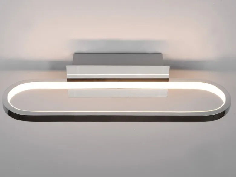 LED Badezimmer Wandleuchte 2er Set in Chrom - Spiegelleuchten, Breite 40cm