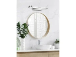 LED Badezimmer Wandleuchte 2er Set in Chrom - Spiegelleuchten, Breite 40cm