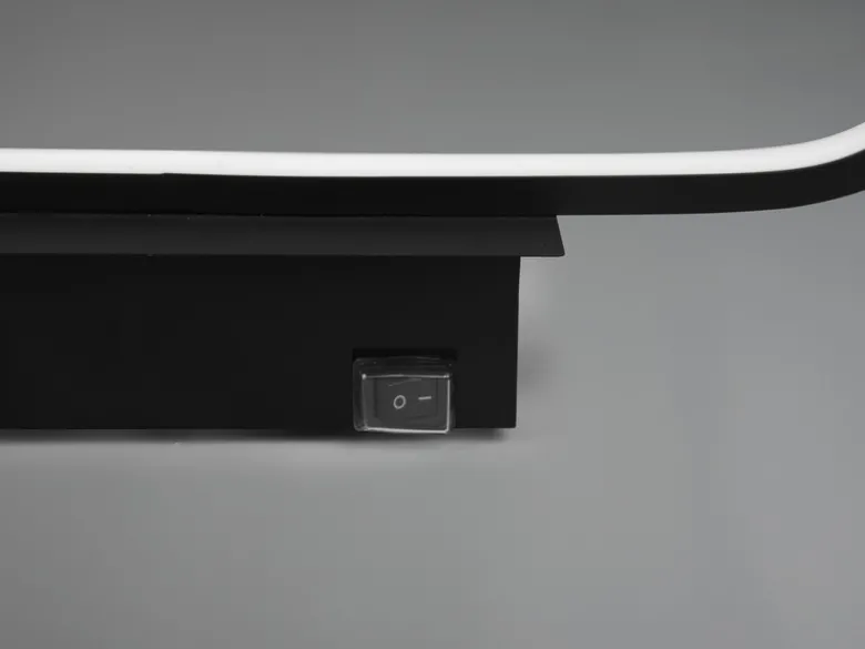 LED Badezimmer Wandleuchte 2er Set in Schwarz - Spiegelleuchten, Breite 40cm