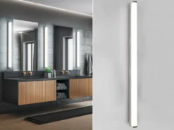 LED Badezimmer Wandleuchte FABIO in Chrom - Spiegelleuchte, Breite 120cm