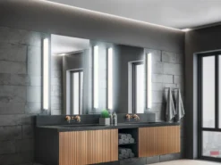 LED Badezimmer Wandleuchte FABIO in Chrom - Spiegelleuchte, Breite 120cm