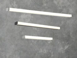 LED Badezimmer Wandleuchte FABIO in Schwarz 80cm - Spiegelleuchte
