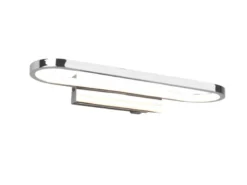 LED Badezimmer Wandleuchte GIANNI in Chrom - Spiegelleuchte, Breite 40cm