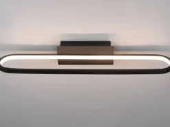 LED Badezimmer Wandleuchte GIANNI in Schwarz - Spiegelleuchte, Breite 60cm