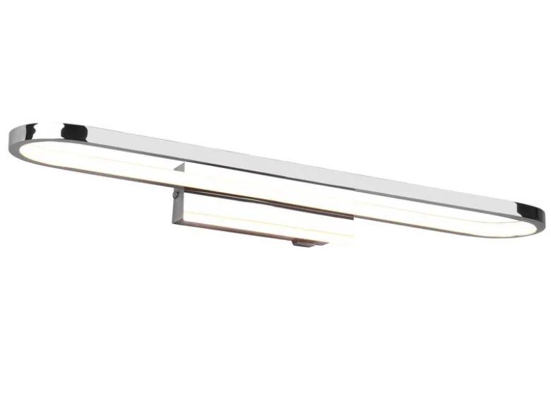 LED Badezimmer Wandleuchte GIANNI in Chrom - Spiegelleuchte, Breite 60cm