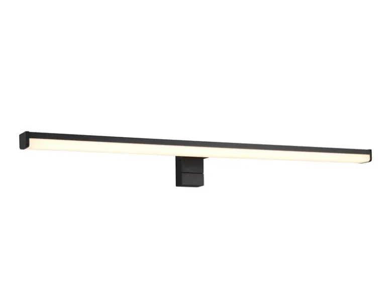 LED Badezimmer Wandleuchte LINO in Schwarz - Spiegelleuchte, Breite 60cm