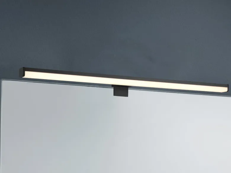 LED Badezimmer Wandleuchte LINO in Schwarz - Spiegelleuchte, Breite 60cm