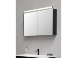 LED Badezimmer Wandleuchte LINO in Chrom - Spiegelleuchte, Breite 60cm