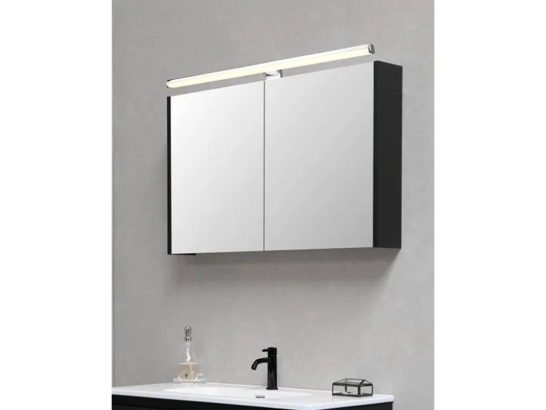 LED Badezimmer Wandleuchte LINO in Chrom - Spiegelleuchte, Breite 60cm