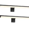 LED Badezimmer Wandleuchten 2er Set in Schwarz - Spiegelleuchten, Breite 40cm