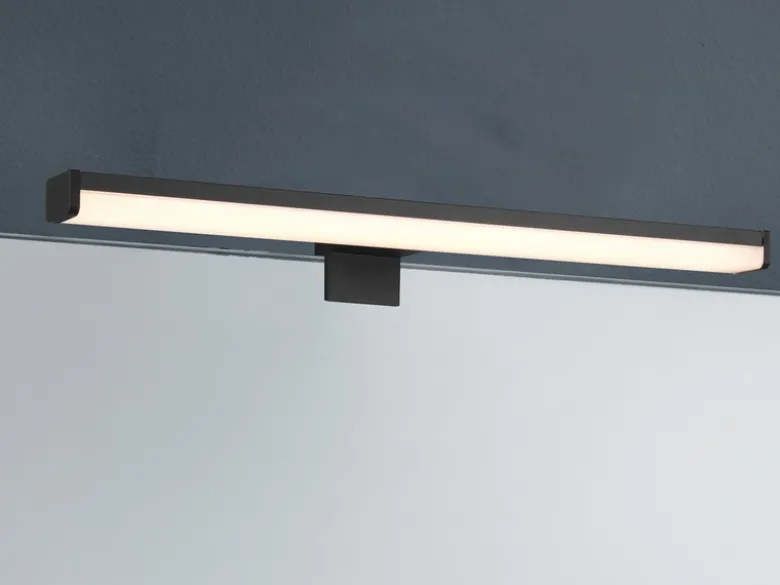 LED Badezimmer Wandleuchten 2er Set in Schwarz - Spiegelleuchten, Breite 40cm
