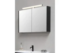 LED Badezimmer Wandleuchten 2er Set in Chrom - Spiegelleuchten, Breite 40cm