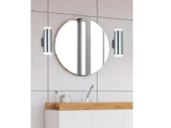 LED Badezimmer Wandleuchte RAY Up and Down in Chrom - Spiegelleuchte, H:17cm