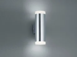 LED Badezimmer Wandleuchte RAY Up and Down in Chrom - Spiegelleuchte, H:17cm