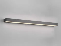 LED Badezimmer Wandleuchte ROCCO Schwarz 90cm - Up-Down Spiegelleuchte