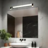 LED Bad Spiegelleuchte ENRICO mit Schalter und 2 Strahlern Chrom, Breite 90cm