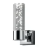 LED BAD Wandleuchte BOLSA Up- light Chrom Acryl Transparent, Höhe 17cm