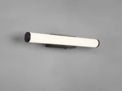 LED Bad Wandleuchte MATTIMO mit Schalter Schwarz - Spiegelleuchte, Breite 40cm