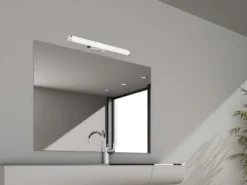 LED Bad Wandleuchte MATTIMO mit Schalter Chrom - Spiegelleuchte, Breite 60cm