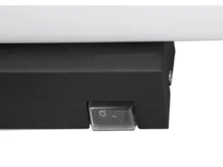 LED Bad Wandleuchten 2er Set mit Schalter Schwarz - Spiegelleuchten, Breite 40cm