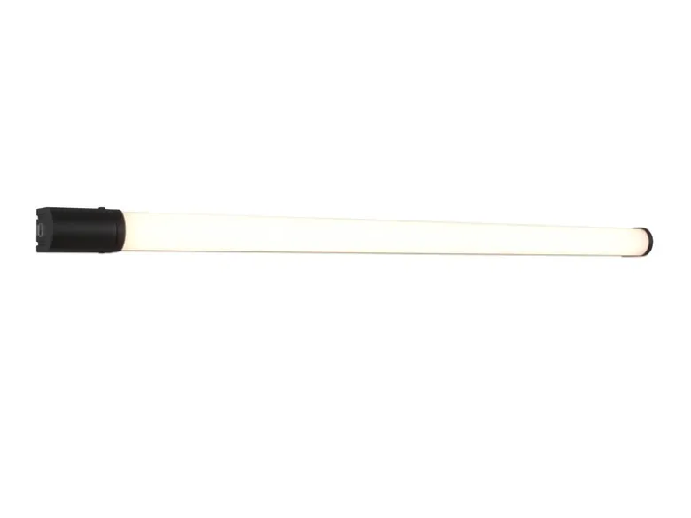 LED Bad Wandleuchte PIERA mit Steckdose Schwarz - Spiegelleuchte, Breite 119cm