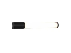 LED Bad Wandleuchte PIERA mit Steckdose Schwarz - Spiegelleuchte, Breite 41,5cm