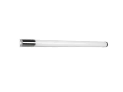 LED Bad Wandleuchte PIERA mit Steckdose Chrom - Spiegelleuchte, Breite 79cm