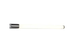 LED Bad Wandleuchte PIERA mit Steckdose Chrom - Spiegelleuchte, Breite 79cm