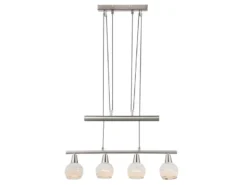 LED Balkenpendelleuchte ELLIOT 4-flammig, höhenverstellbar bis 160cm, B: 60cm