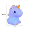 LED Batterie Tischlampe GOLDY Einhorn Lampe mit RGBW Farbwechsel, Höhe 15cm