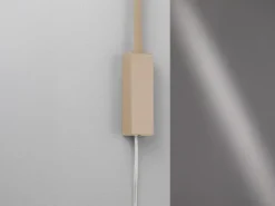 LED Bettlampe STEN Beige mit Kabel und Stecker, Gestensteuerung, Breite 4cm
