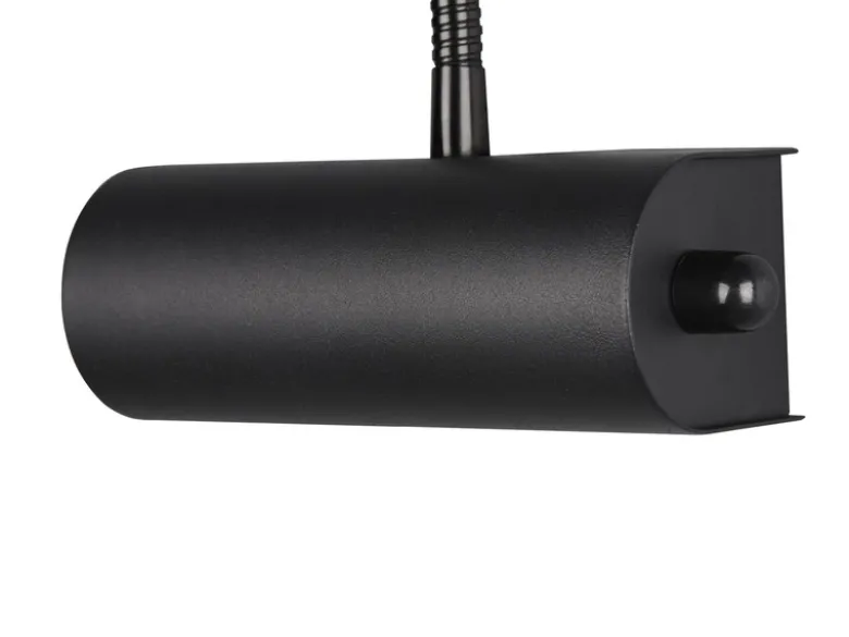 LED Bilderleuchte 2er Set Wandleuchte mit Drehdimmer, Schwarz