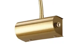 LED Bilderleuchte im 2er Set aus Messing matt mit Flexarm & Drehdimmer