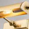 LED Bilderleuchte in Altmessing, verstellbar, Breite 44,5cm