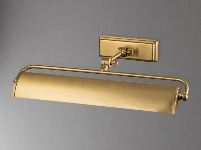 LED Bilderleuchte in Altmessing, verstellbar, Breite 44,5cm