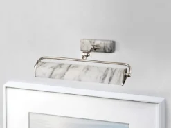 LED Bilderleuchte in Marmoroptik, verstellbar, Breite 44,5cm