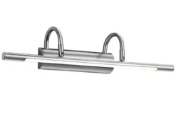 LED Bilderleuchte/Wandleuchte CURADRO Breite 48cm, Silber matt