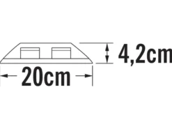LED Bodenaufbaustrahler 4flammig Aufbauspot aussen anthrazit ALU Ø20cm IP65