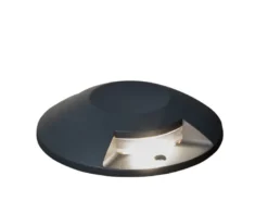 LED Bodenaufbaustrahler 2flammig Aufbauspot aussen anthrazit ALU Ø20cm IP65