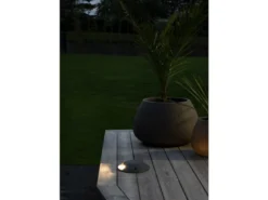 LED Bodenaufbaustrahler 1flammig Aufbauspot 2er SET aussen anthrazit Ø20cm IP65