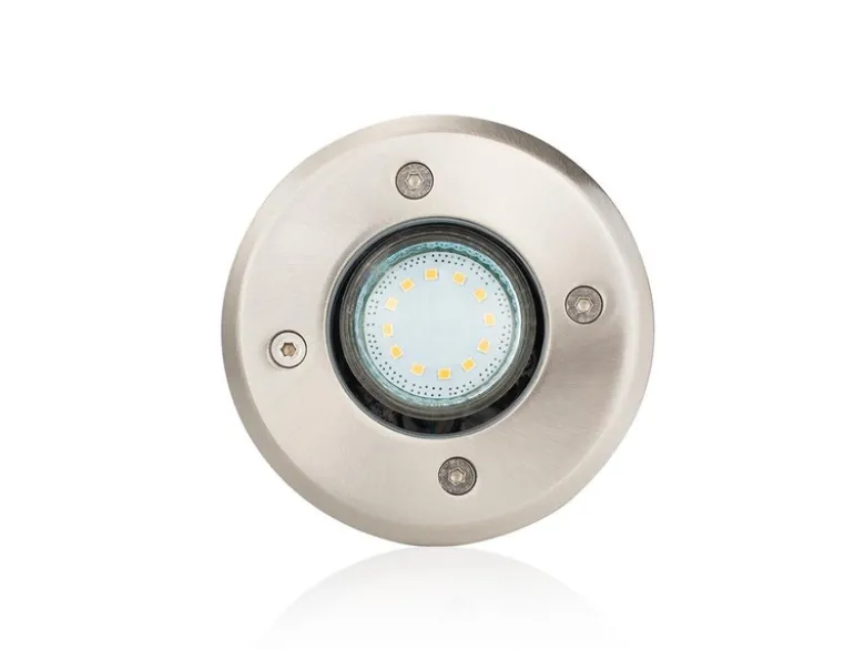 LED Bodeneinbaustrahler für Außen, rund, belastbar bis zu 800 kg