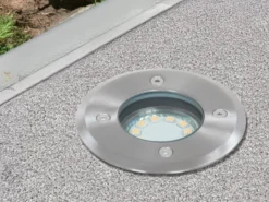 LED Bodeneinbaustrahler für Außen, rund, belastbar bis zu 800 kg