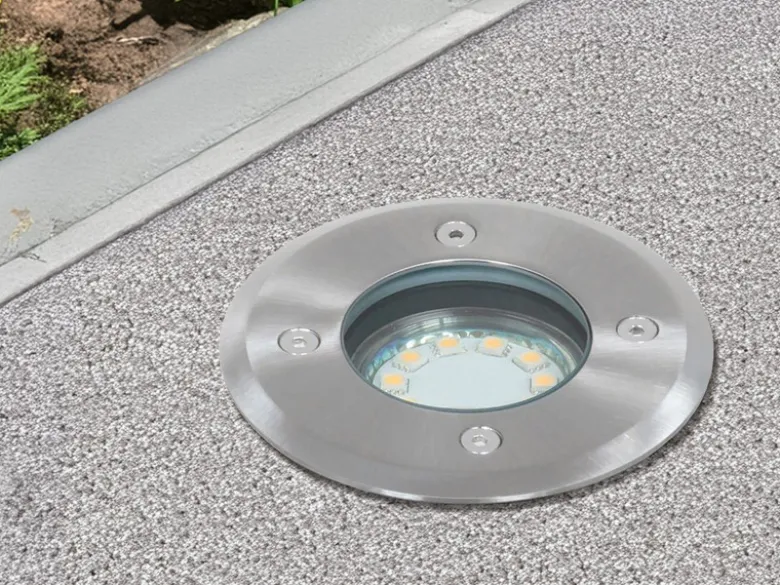 LED Bodeneinbaustrahler für Außen, rund, belastbar bis zu 800 kg
