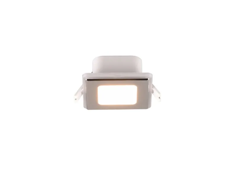 LED Deckeneinbaustrahler NIMBUS Chromfarben getrennt schaltbar IP44 8cm