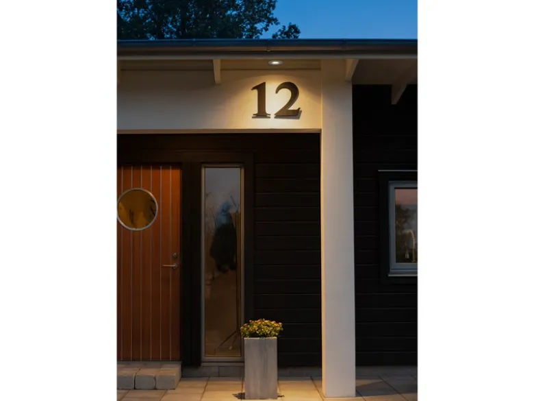 LED Deckeneinbaustrahler OUTDOOR Glasfront mit weißem Rand Ø11cm, IP44