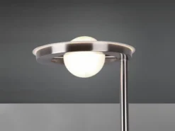 LED Deckenfluter BARRIE mit Leselampe verstellbar Silber 181cm