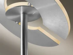 LED Deckenfluter DENT Silber dimmbar, Höhe 180cm