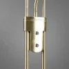 LED Deckenfluter ORSON Messing mit Leselicht, dimmbar flexibel - 180cm