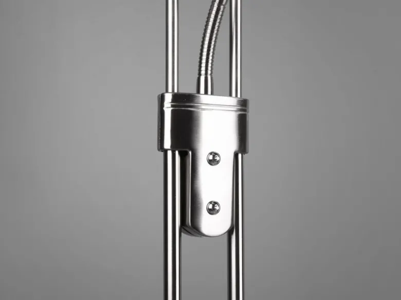 LED Deckenfluter ORSON Silber mit Leselicht, dimmbar flexibel - 180cm
