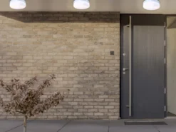 LED Deckenlampe fürs Bad, Alu silber mit Abdeckung opalweiß, Ø 24cm